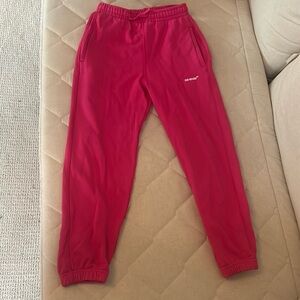 Authentic Off-White sweatpants kids size 16 fits like a 0 or 2! Bought from Saks